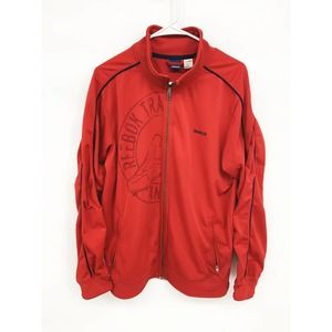 RARE Vintage Men's Reebok Red Track Full Zip Jacket Size L